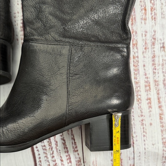 Nine West Black Leather Heeled Boots 8.5 NWT - Picture 12 of 16